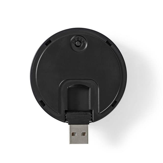 Nedis SmartLife Klokke | 433 MHz | Tilbehør til: WIFICDP10GY / WIFICDP30WT / WIFICDP40CWT | USB Drevet | 4 Lyde | 5 V DC | Justérbar volume | Sort