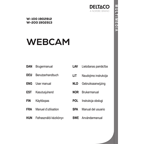 Deltaco w-100 webcam