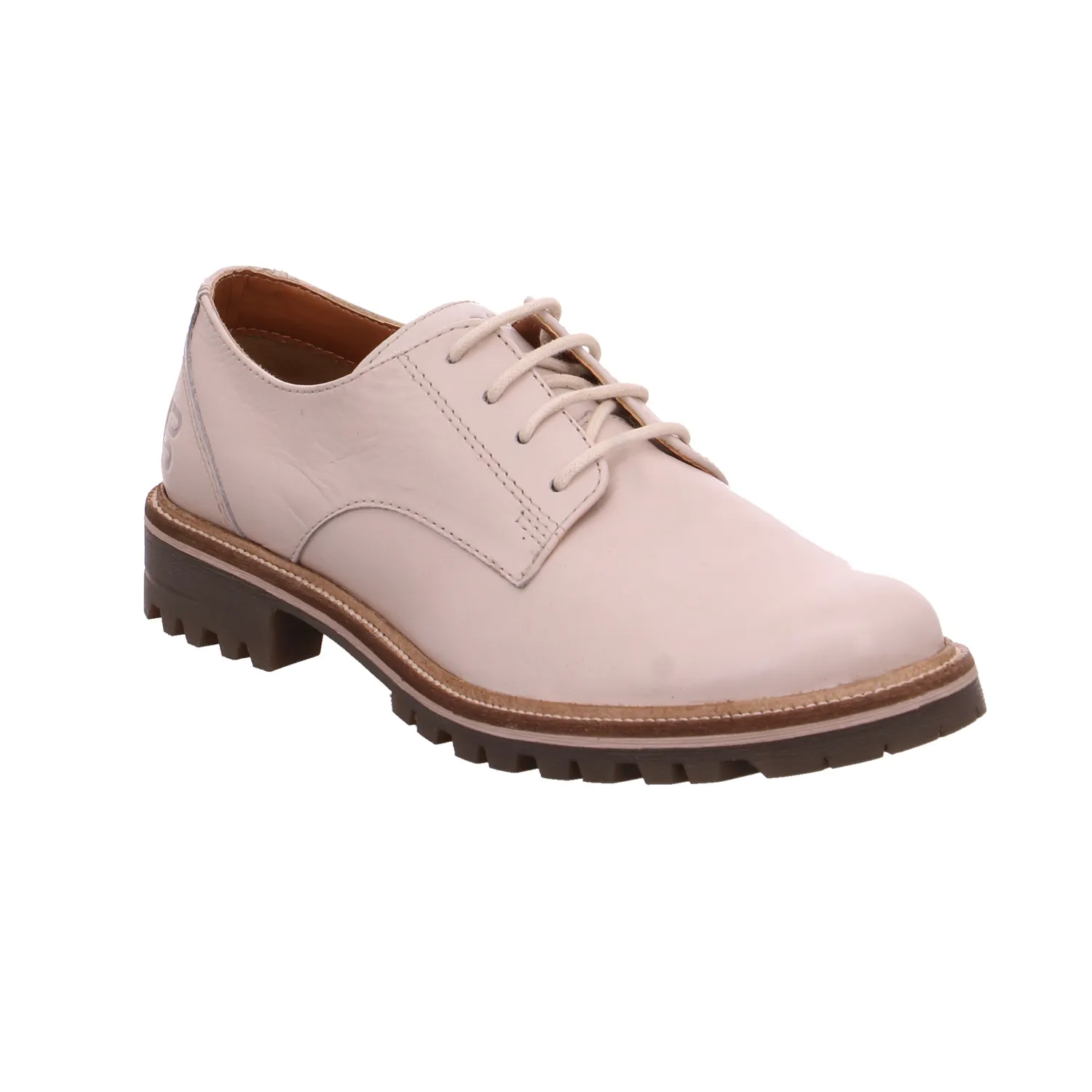 BAGATT Schnürschuh Offwhite Leder  mit Lederfutter