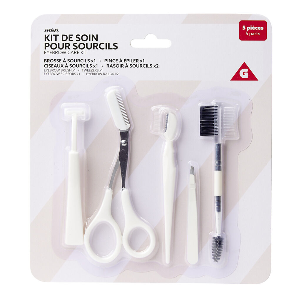 Kit de soin pour sourcils 5 pièces