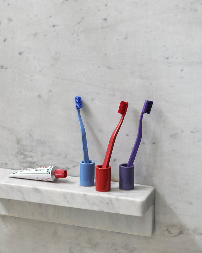 Hay Toothbrush Holder-Red Red