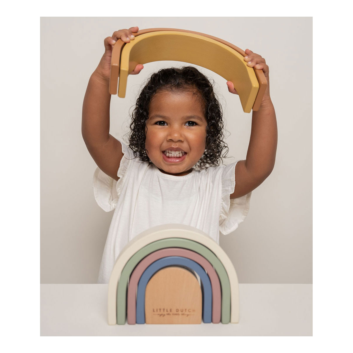Little Dutch Houten Regenboog Blokken Vintage FSC