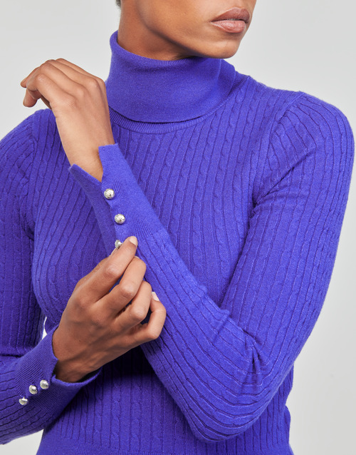 Only - ONLLORELAI LS CABLE ROLLNECK KNT - Violet