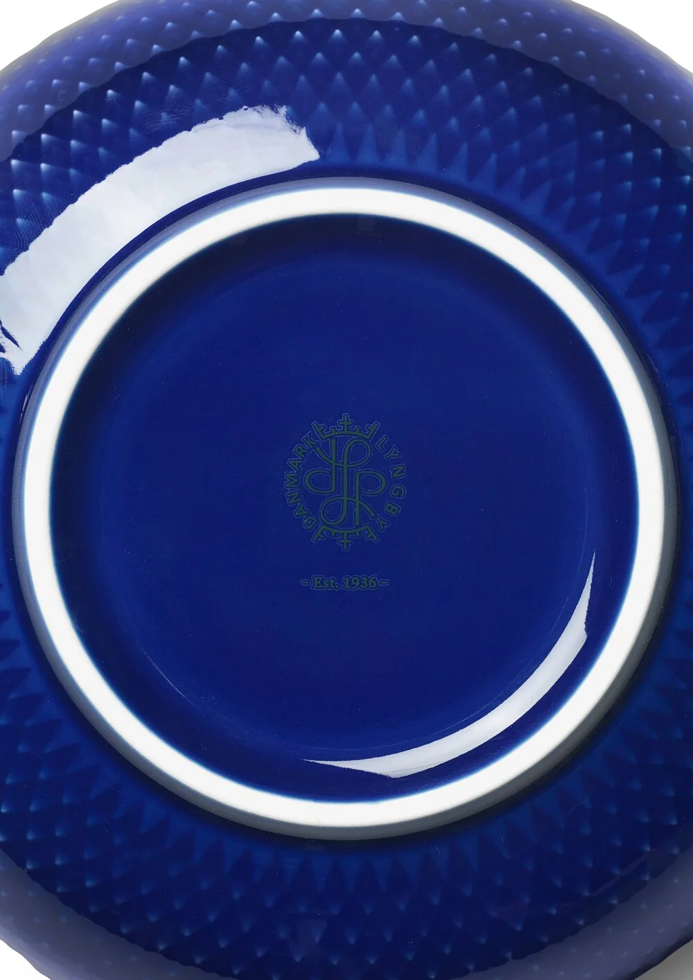 Lyngby Porcelæn  Rhombe Color skål, mørk blå - Ø15.5 cm.