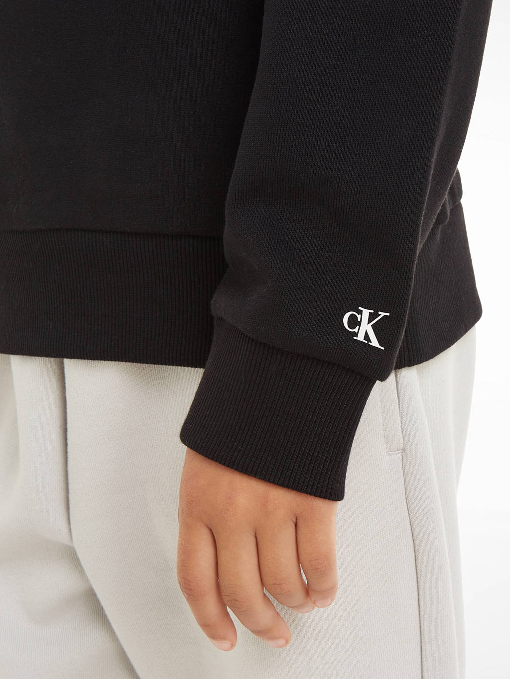 Calvin Klein sweater met logo zwart