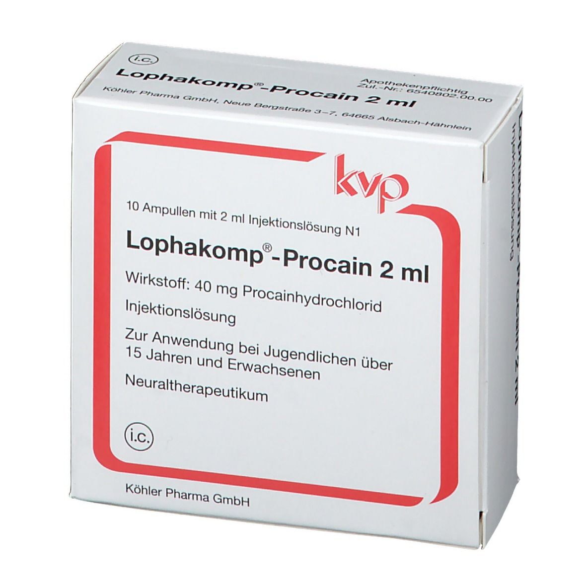 Lophakomp®-Procain 2 ml