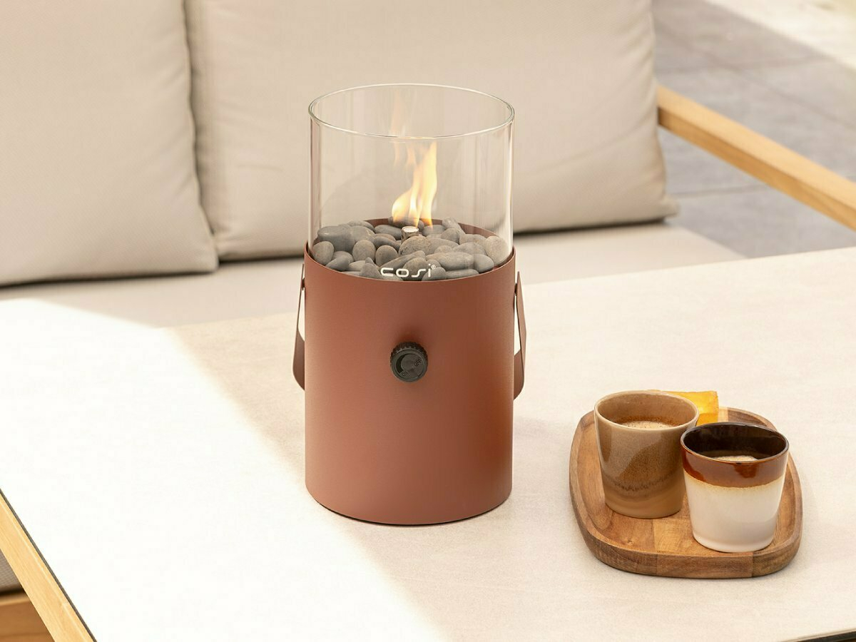 Cosi Fires Cosiscoop Original gaslantaarn - Terra Brown
