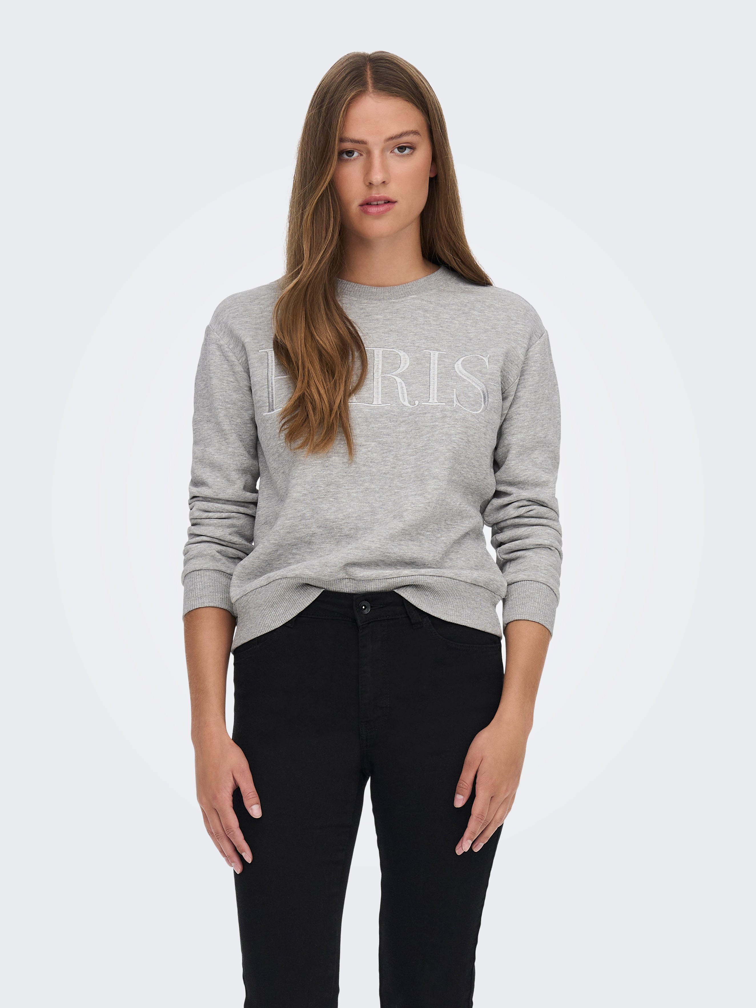 JDYPARIS Sweatshirt Light Grey Melange