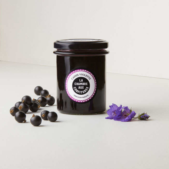Confiture de cassis-violette