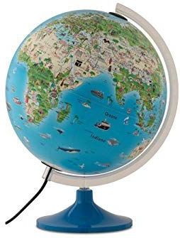TECNODIDATTICA - Wereldbol Atmosphere - Italiaanse Versie - 30 cm - LED-lamp