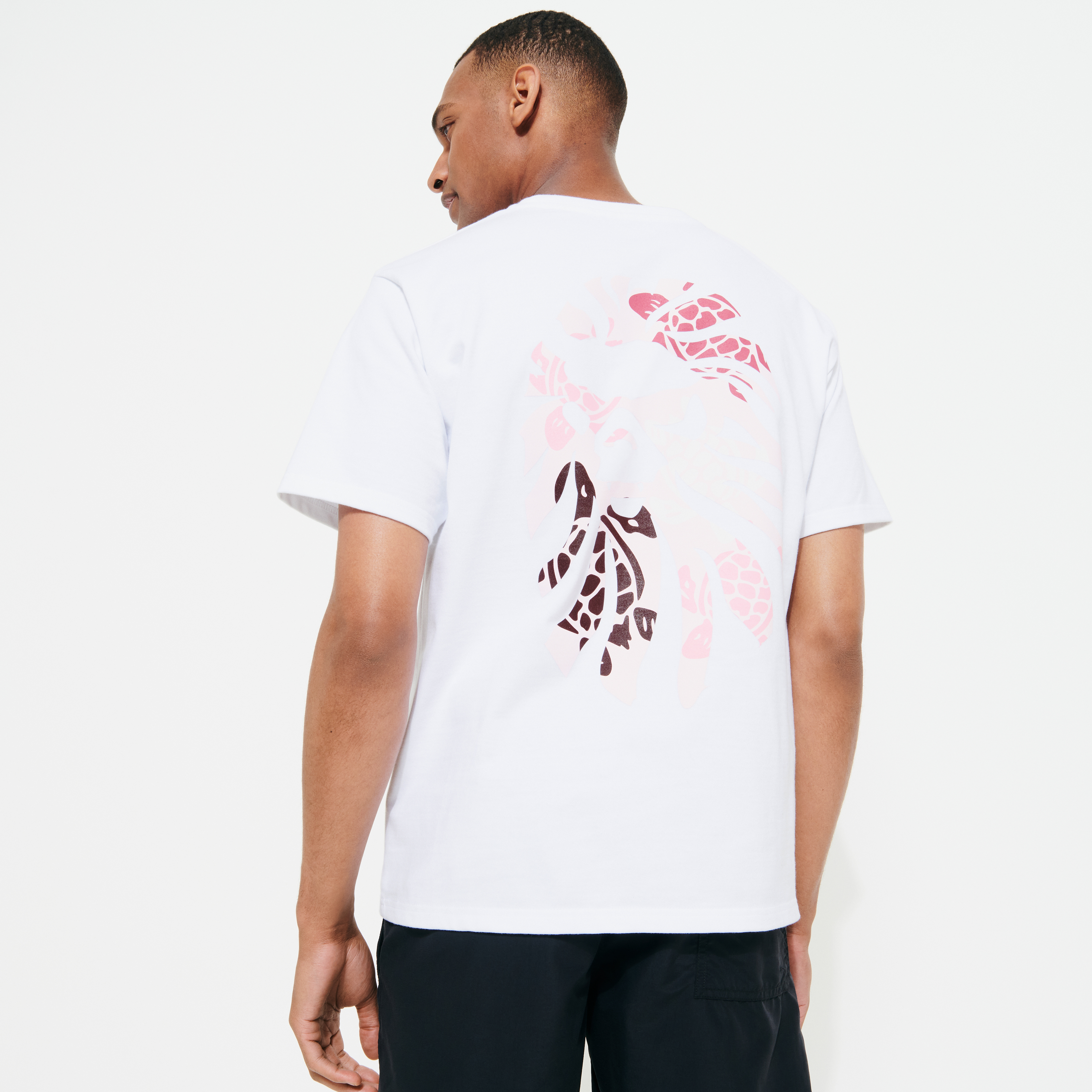 T-Shirt homme imprimé Turtles - Vilebrequin x BAPE® BLACK | Site Vilebrequin | TPEZ2P90