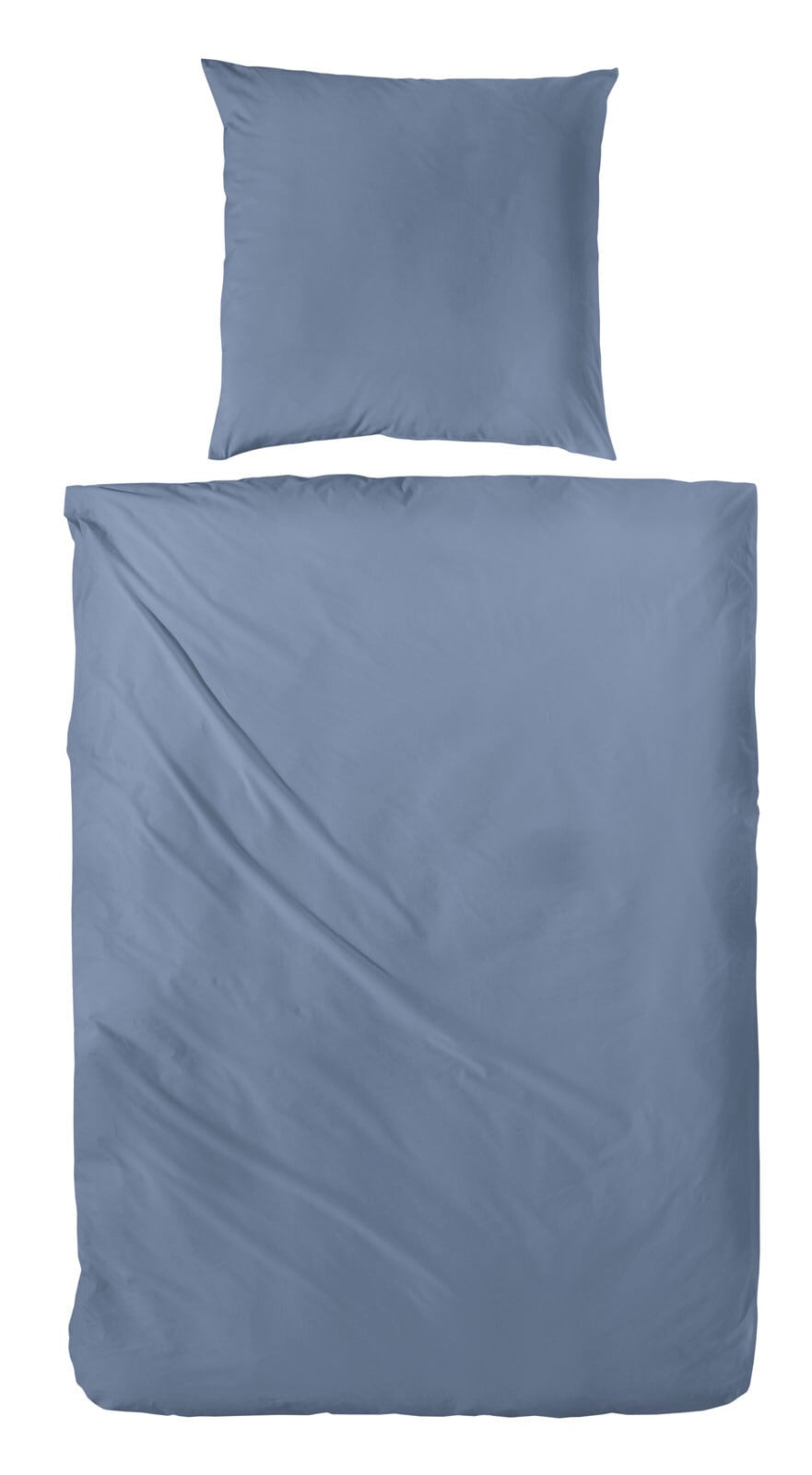 HAHN Renforcé-Bettwäsche UNI 135 x 200 cm denim/blau