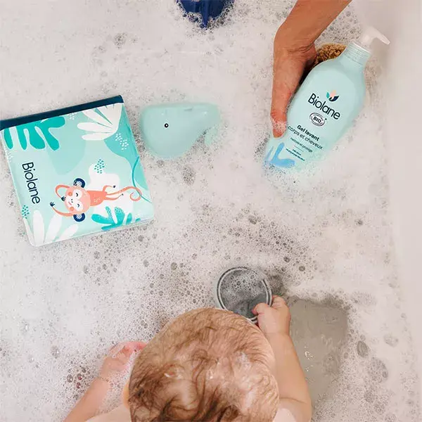 Biolane Sabonete Líquido Orgânico para Corpo e Cabelo 500ml