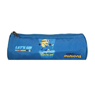 Trousse ronde Les Minions - 1 compartiment - bleu - Bagtrotter