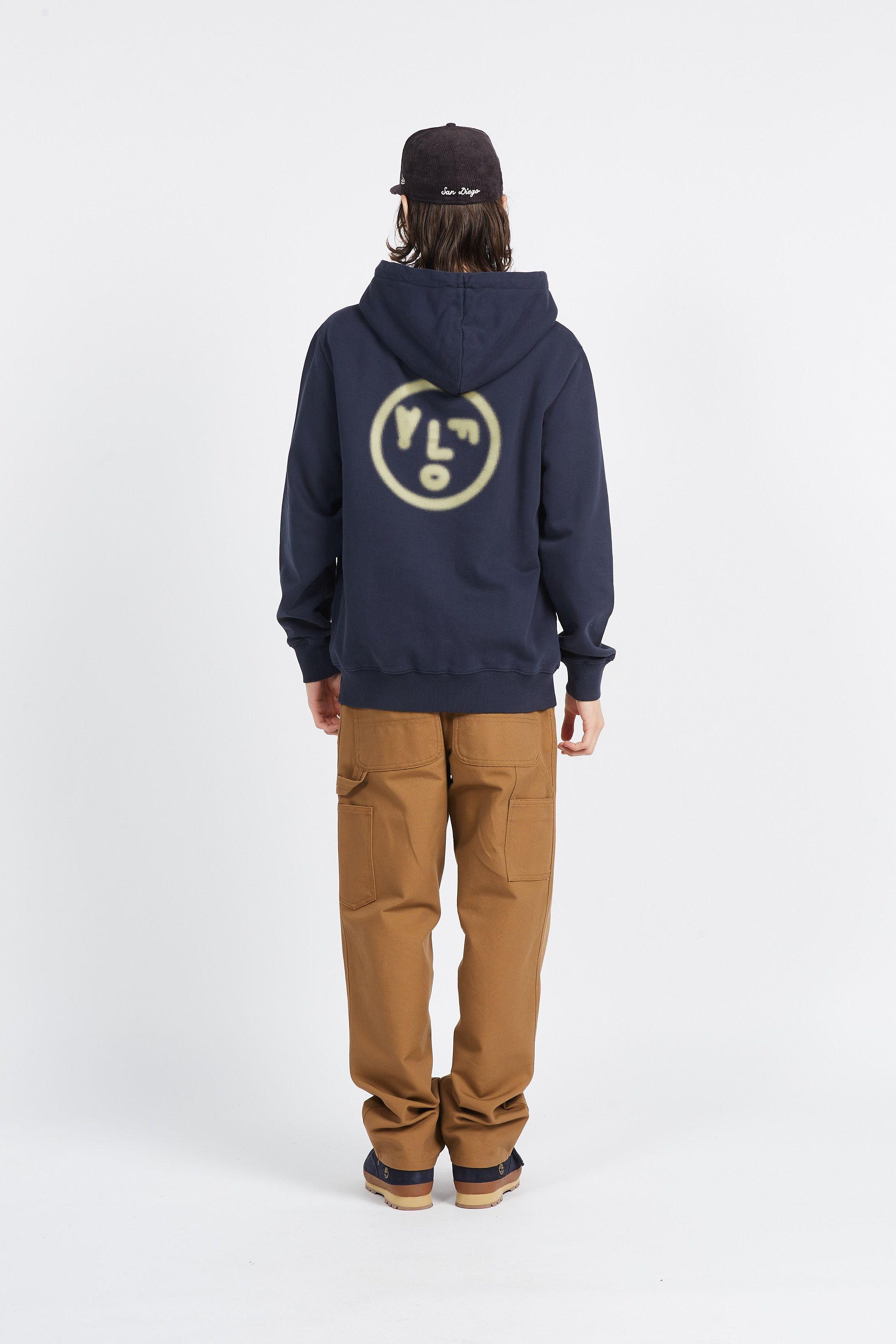 OLAF Hoodie PIXELATED FACE HOODIE Bleu