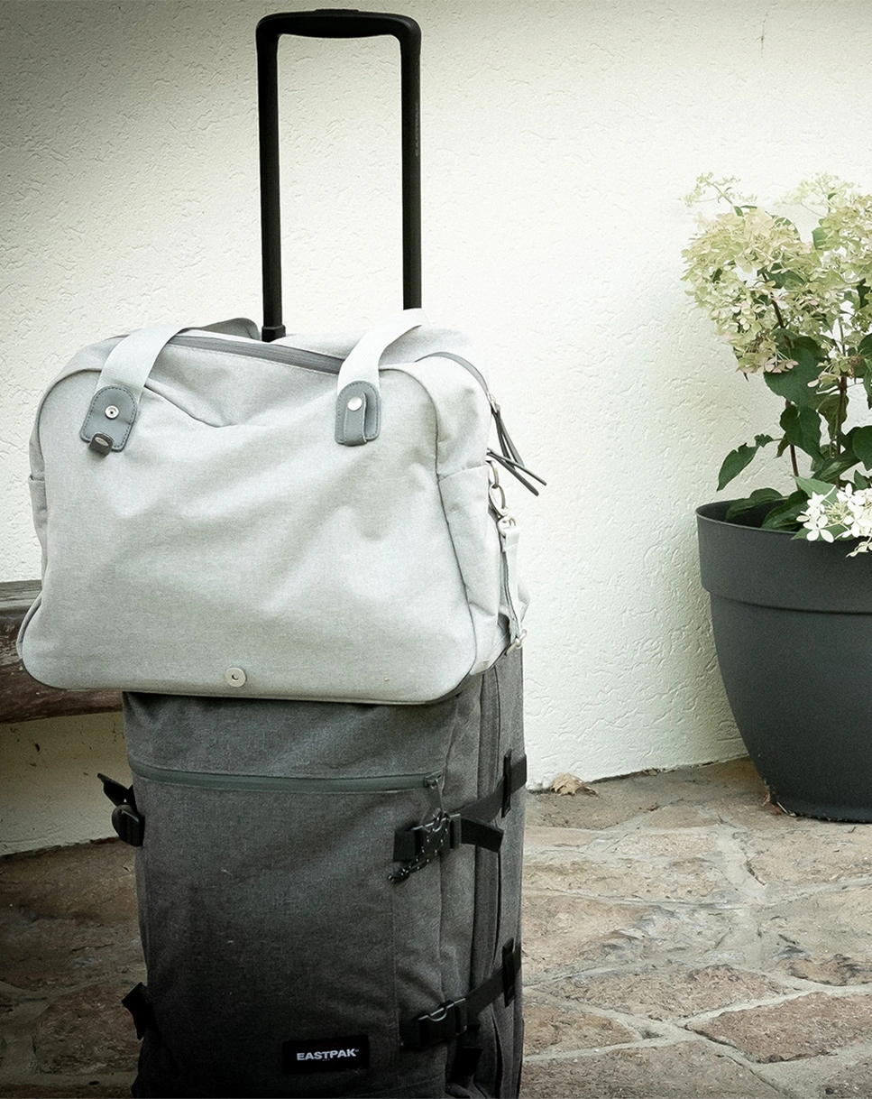 Wickeltasche GENEVA II (44x26x30,5) in grey melange