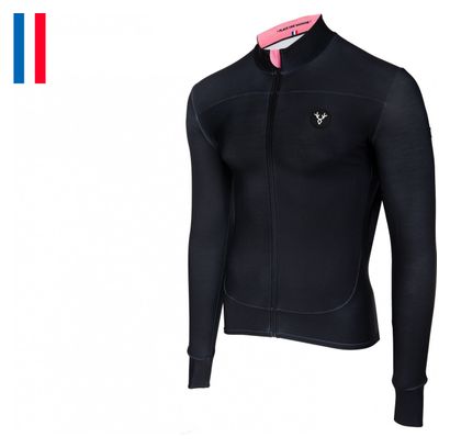 Maillot Manches Longues LeBram Croix Fry Noir Rose Coupe Ajustée