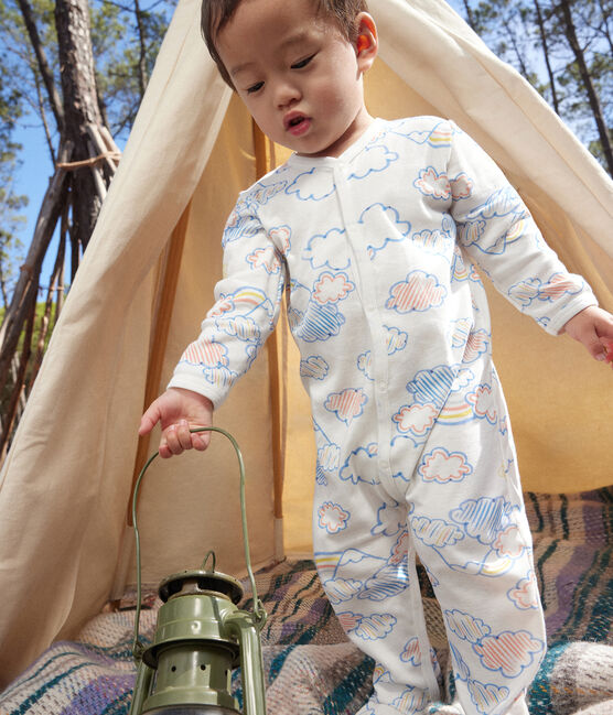 Pyjama en coton imprimé arc-en-ciel bébé