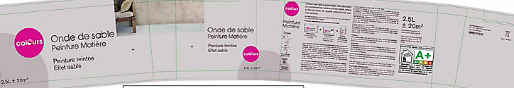 Peinture décorative Colours onde de sable tabac 2,5L