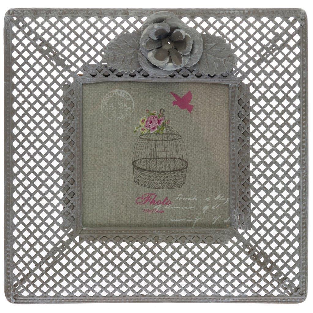 Bilderrahmen VILDE - silberfarben - Metall - 19x19 cm