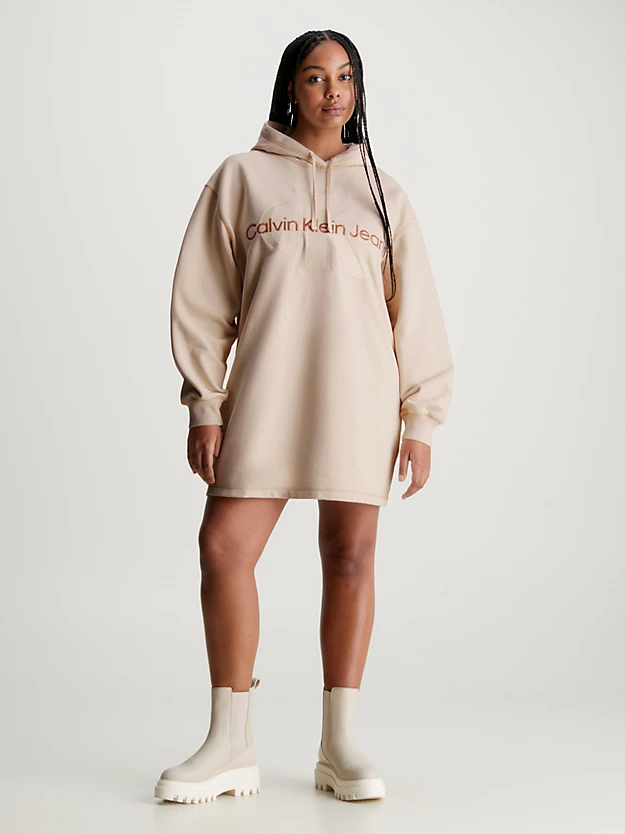Vestido com capuz oversized