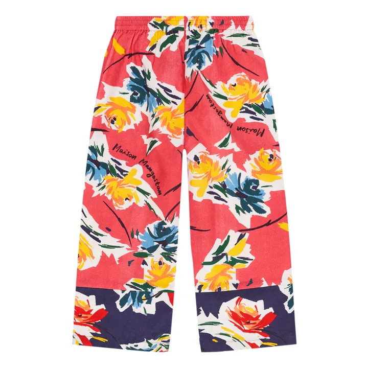 Maison Mangostan Pantalon Fleurs | Rose fuschia
