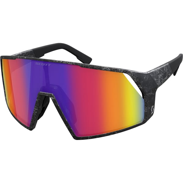 Lunette vélo SCOTT PRO SHIELD MARBLE BLACK/TEAL CHROME