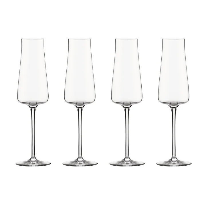 Alessi - Eugenia Sektflöte, klar (4er-Set)