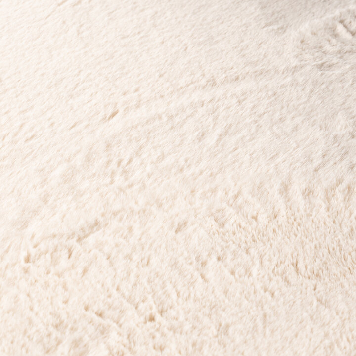 Rond laagpolig vloerkleed - Cozy Creme
