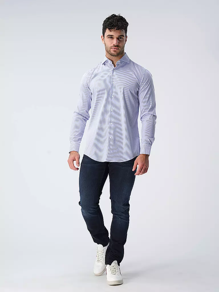 BOSS Hemd Slim Fit blau