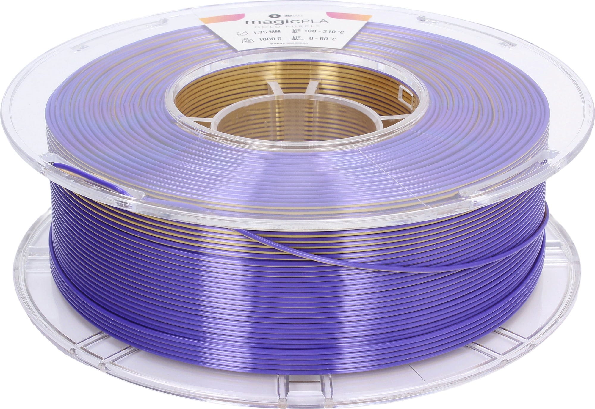3DJAKE  magicPLA Arabian Nights, 1,75 mm / 1000 g    Zweifarbiges PLA-Filament für bunte Farbkreationen in Arabian Nights