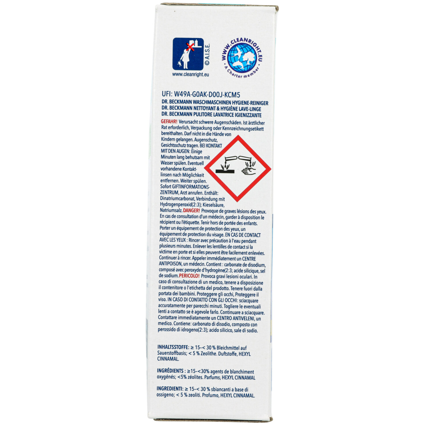 Dr.Beckmann Waschmaschinen Hygiene-Reiniger