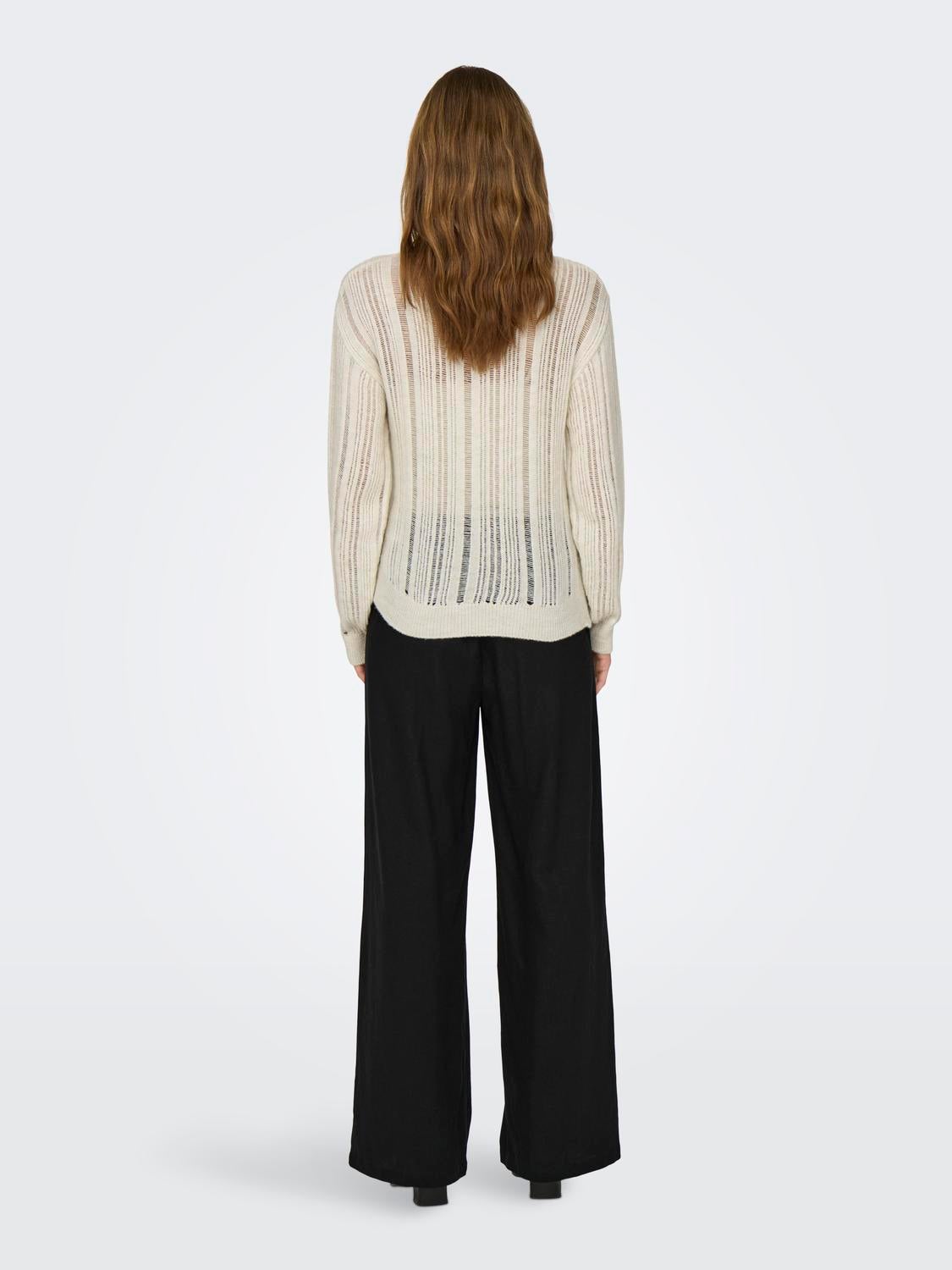 JDYLETTY Strickpullover Sandshell