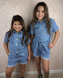 I'm so ready denim jumpsuit