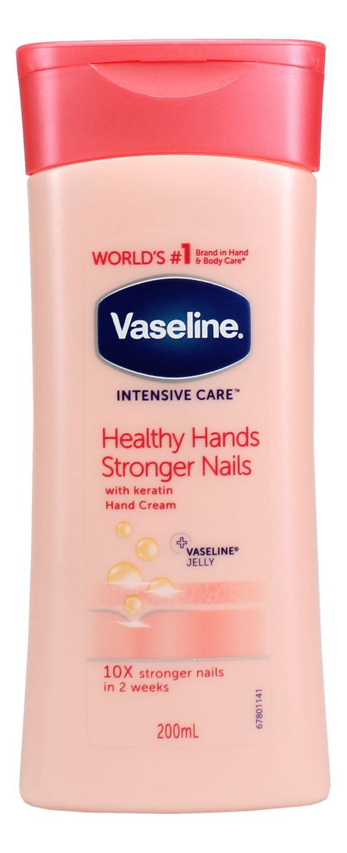 Vaseline Intensive Care Healthy Hands Stronger Nails Cream - 200 ml.