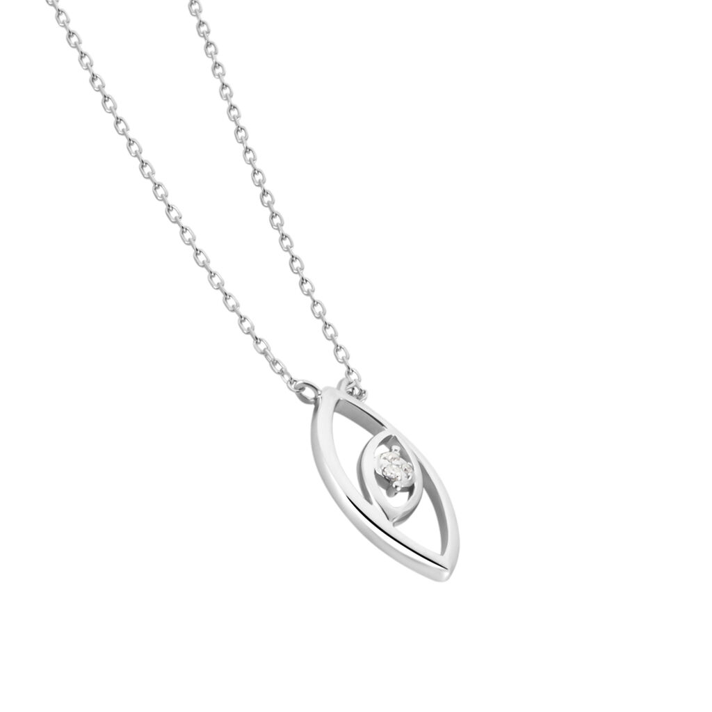 Collier Irla Or Blanc Diamant