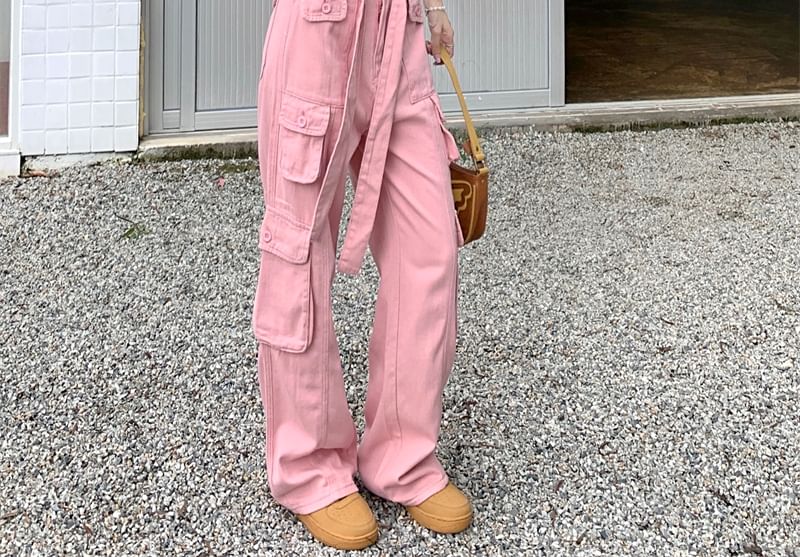 Okalpis - Baggy Cargobroek met lage taille