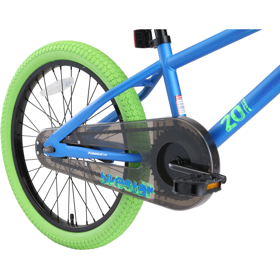 Bikestar Kinderrad 20 Zoll BMX blau, grün