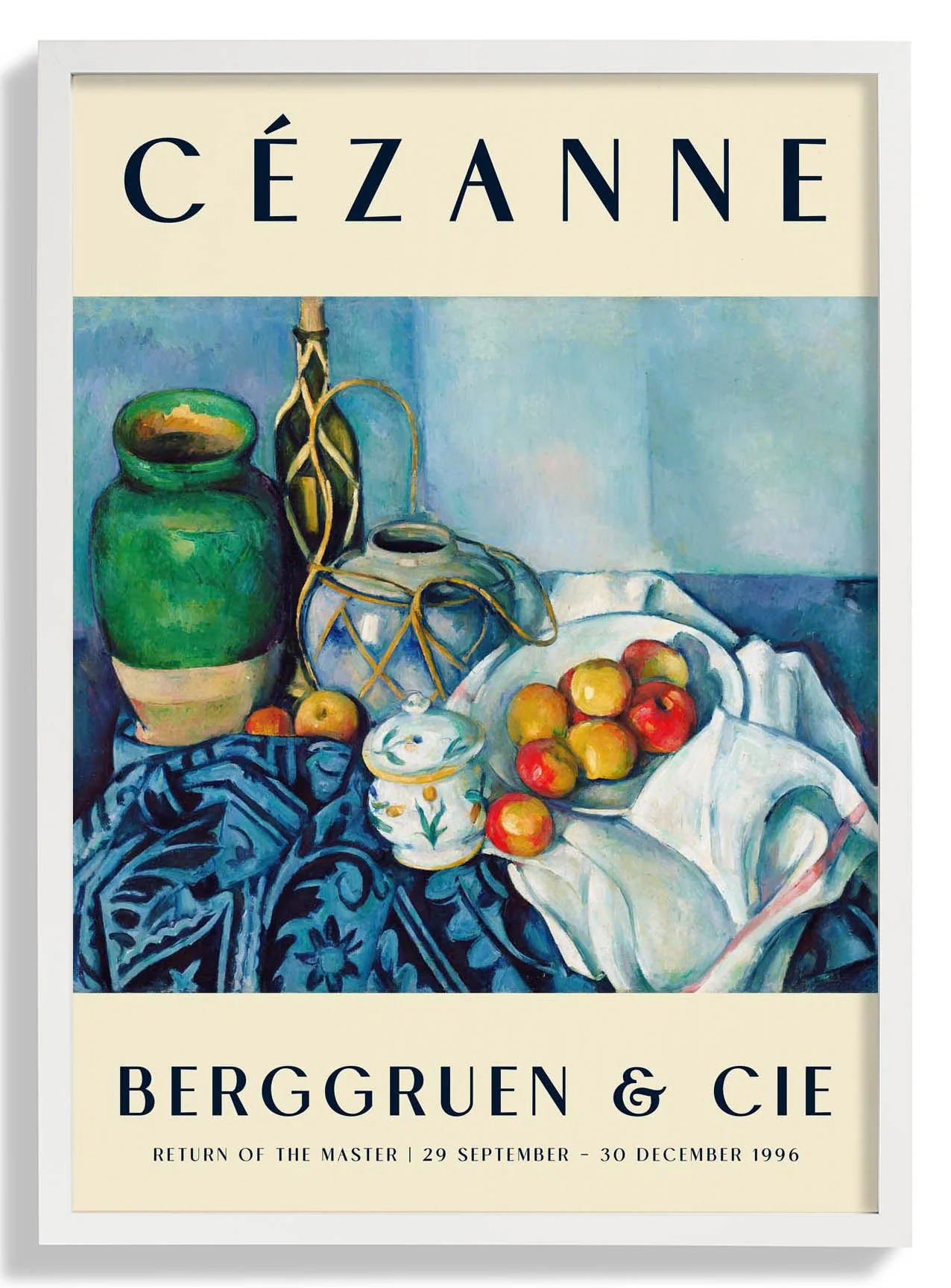 Stillleben mit Äpfeln Kunstausstellung von Paul Cézanne
