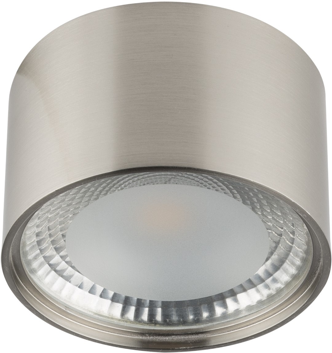 LED-Deckenleuchte - Nickel matt - Ø 11,3 cm