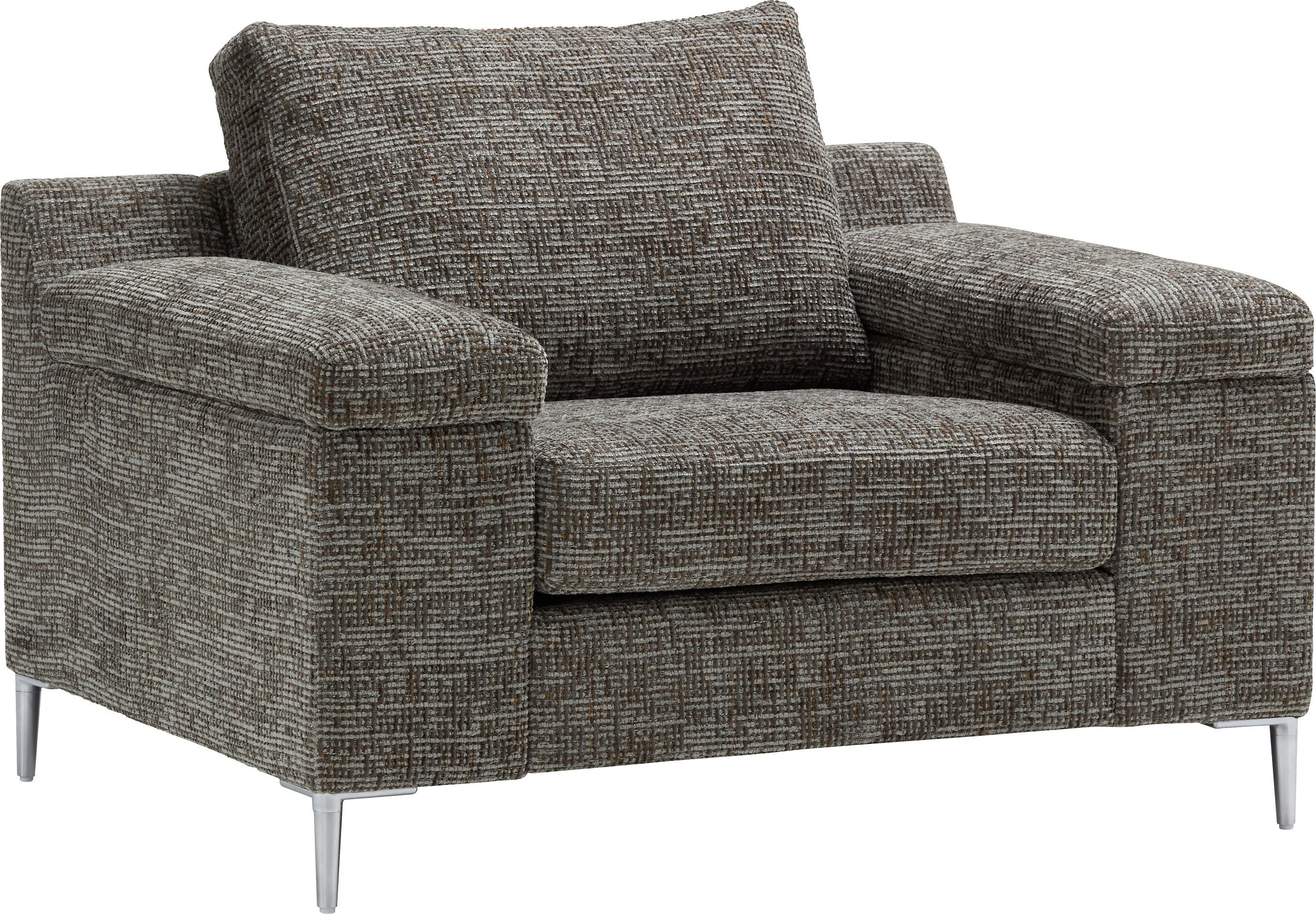 DIENER Sessel - Grau / B: 99.0 cm x T: 92.0 cm x H: 81.0 cm