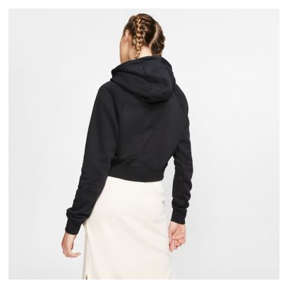 Sweat à capuche Nike Sportswear Essential Noir/Blanc Femme