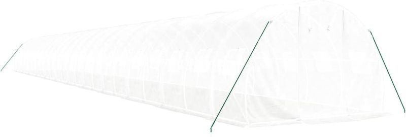 vidaXL - Tuinkas - Wit - Stalen Frame - 72 m²