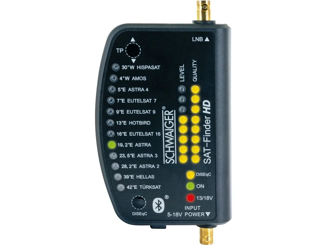 Schwaiger SF9003BT, 950 - 2150 MHz, 1 stk, Plast, Sort, Digital, 2 x BNC
