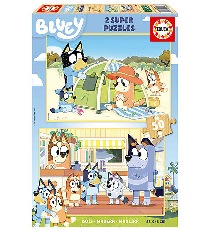 Educa Puzzlespiel - 2x50 Teile - Blau