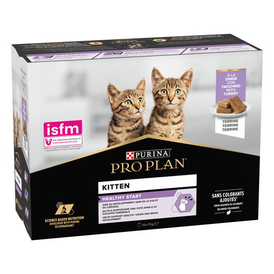 Terrine Healthy start dinde - chat junior 10x75g