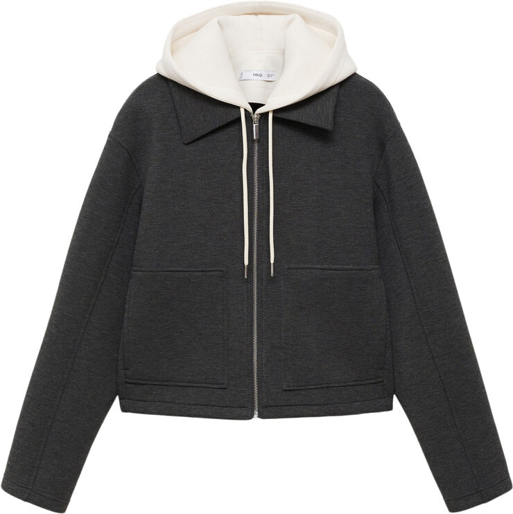 MANGO Hooded combination jacket 92