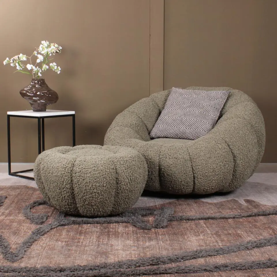 DS4U - Olivia DLX fauteuil teddy - groen