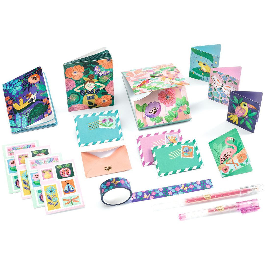 djeco stationary box marie - tropical garden