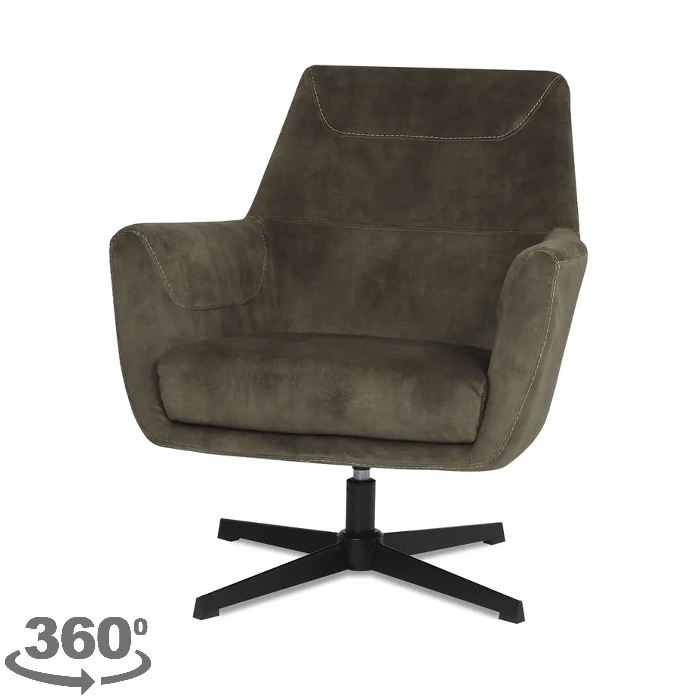 Fauteuil Hunter CM-55.001 Toby B75 x D80 x H85 cm